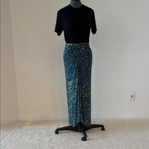 Veronica Beard Limani Printed Midi Skirt